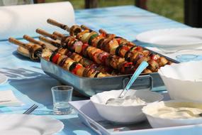 grilled food for party