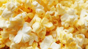 background, yellow popcorn