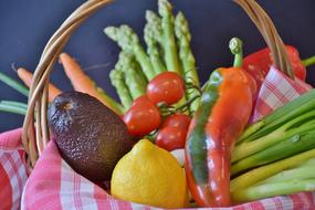 Vegetables Asparagus Tomatoes