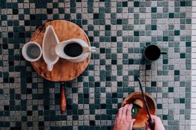 Knife Tiles Table