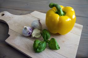 Paprika Basil Garlic food