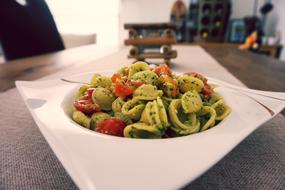 green basil Pasta Noodles