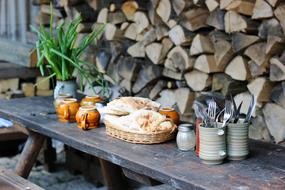 Rustic Healthy Table Food