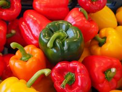 Sweet Peppers Paprika macro