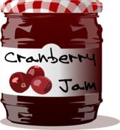 cranberry jam jelly food fruit