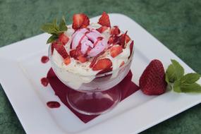Cream Dessert Fragaria