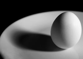 Egg Breakfast Black And White B