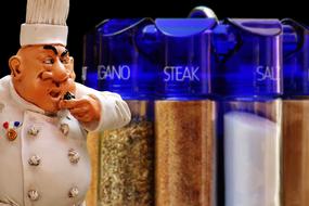 Spice Rack Cooking Figure