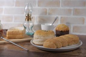 breads bakery on wooden table