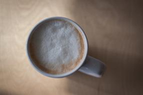 Cappuccino Cup Macro Of