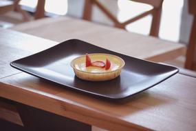 Cheesecake With Strawberry Plated