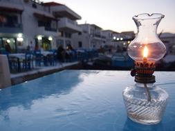 Port Oil Lamp Sunset