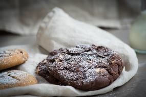 baked Dark Chocolate Cookies