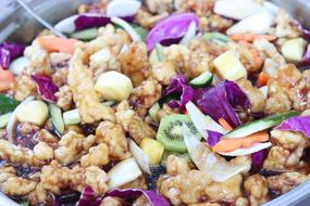 Sweet And Sour Pork Cooking Stir
