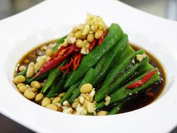 Cold Dish LadyS Finger Beans