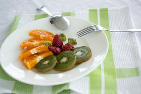 organic Fruits on Plate