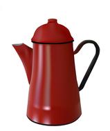 coffee pot retro vintage red