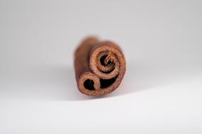 Cinnamon stick, organic spice, macro