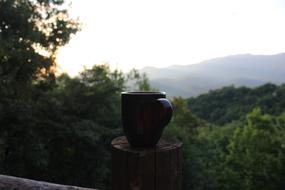 Mountains Coffee Sunrise