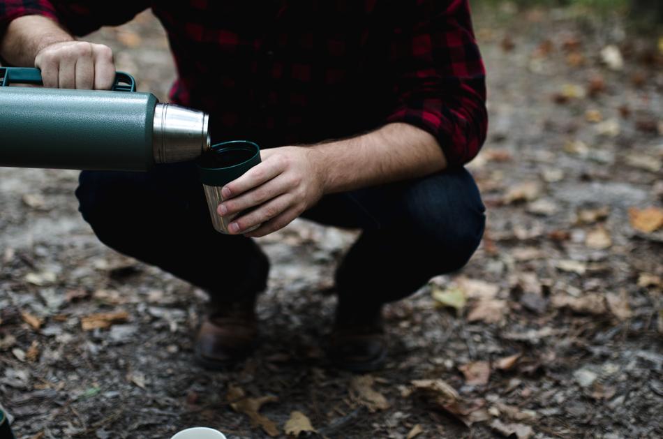 Person Tea Thermos Flask
