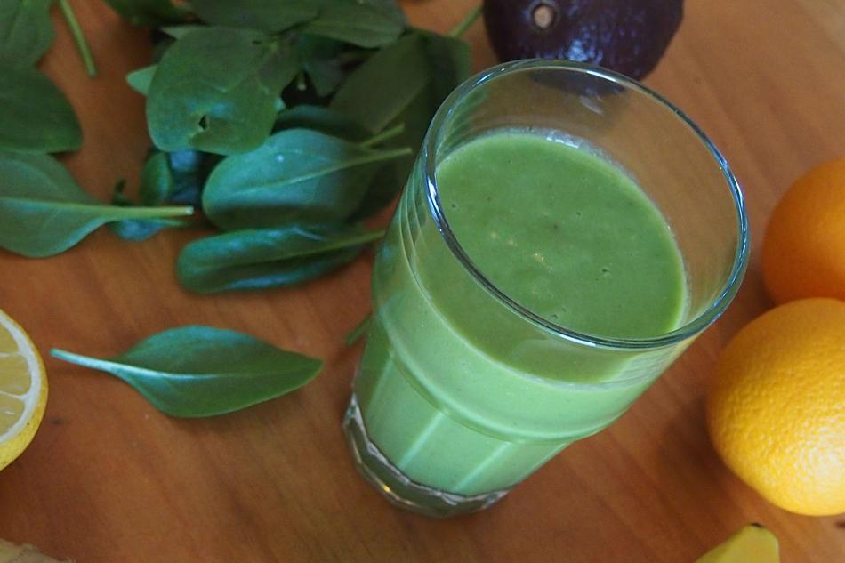 Green Smoothie Mixed Drink