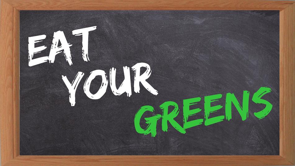Blackboard Eat Greens