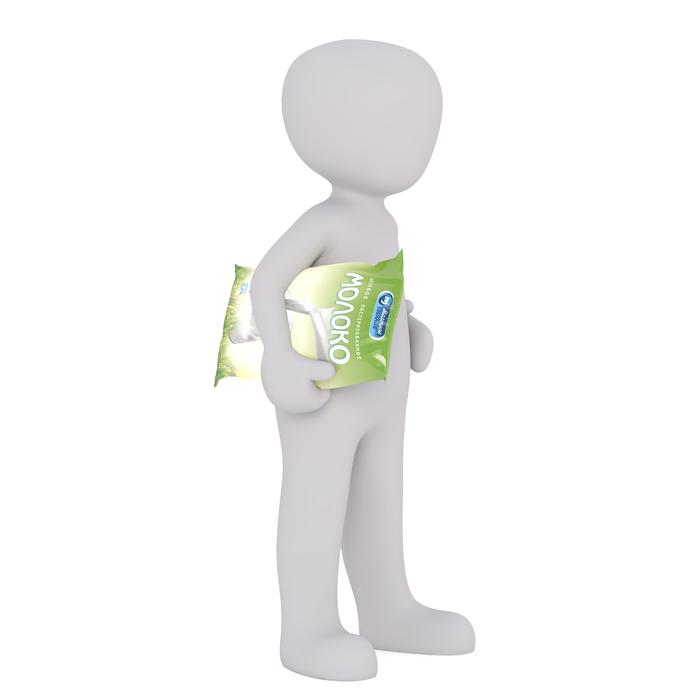 white male 3d model isolated 3d