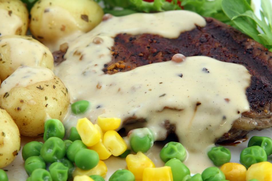 Beef and peas