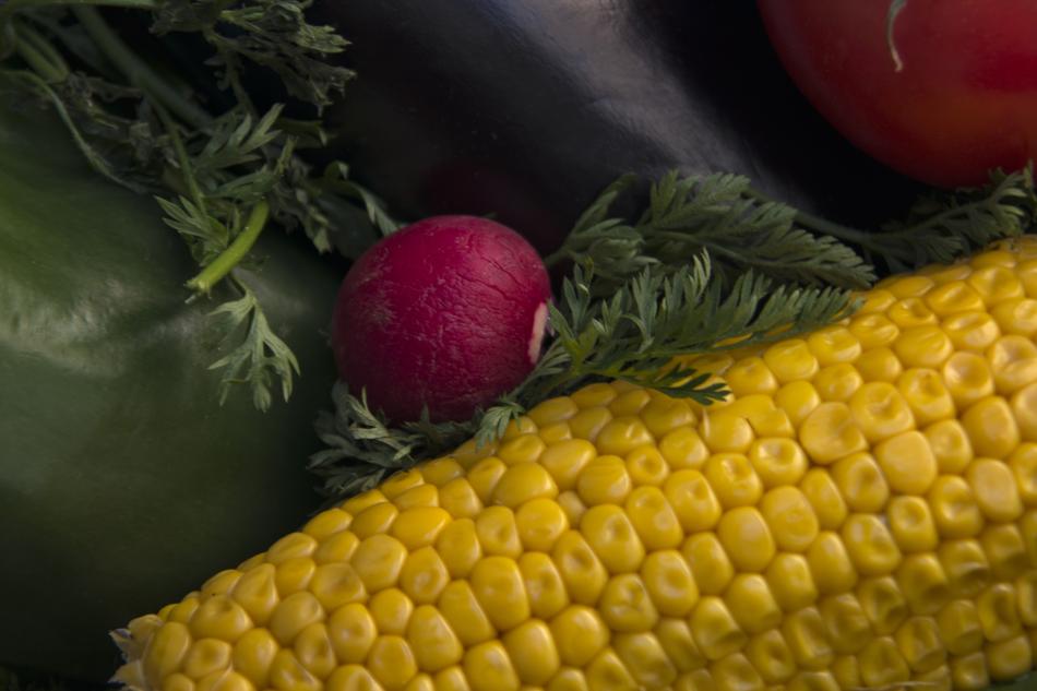 Corn and radish