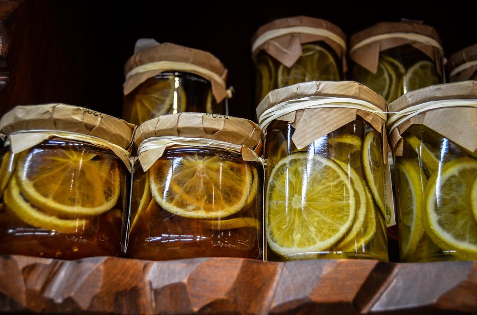 canned lemons in a jar