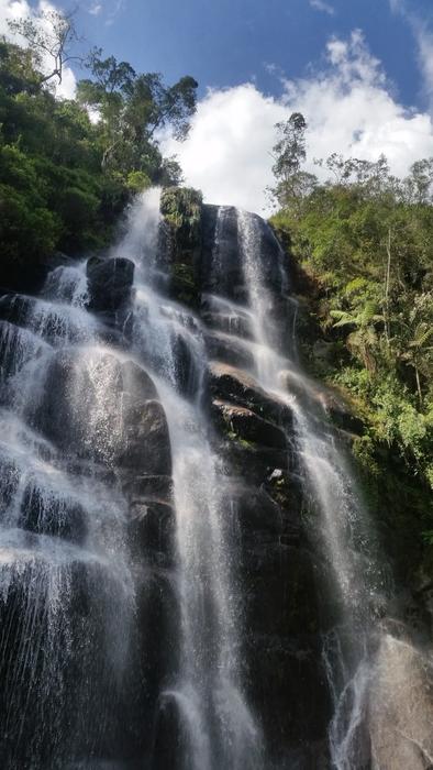 Waterfall Nature Blue Sky