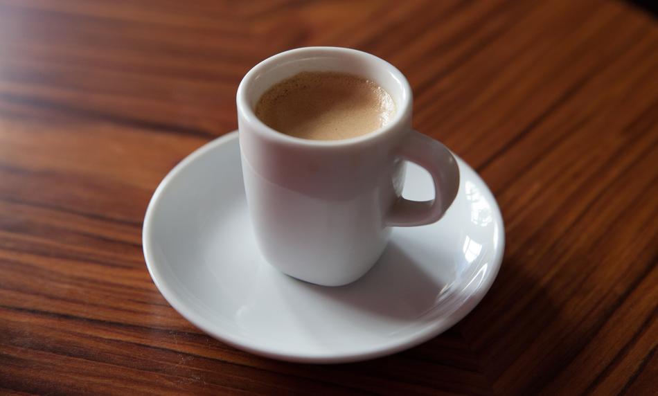 ceramic Cup Of Coffee on table