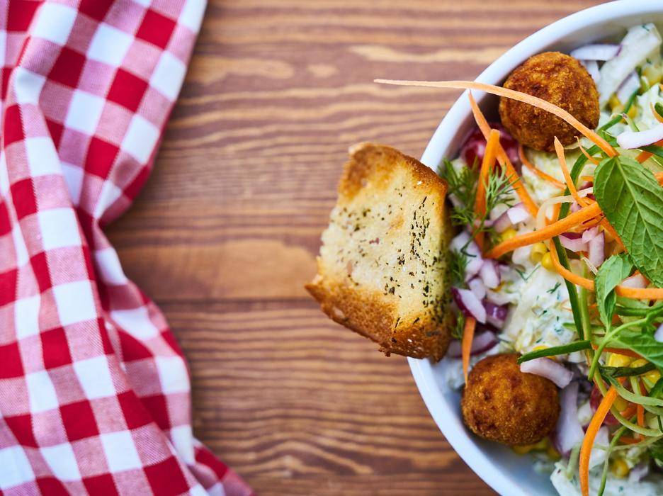 Food Salad Macro
