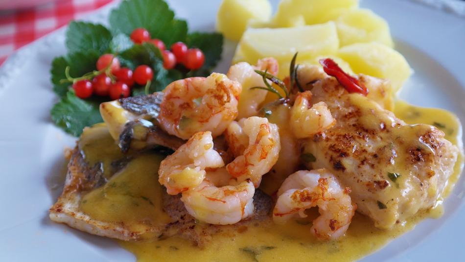 Fish Plate Scampi