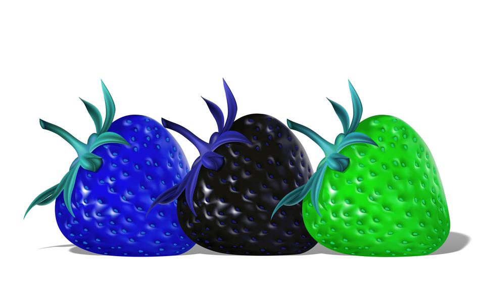 colorful strawberries sweets