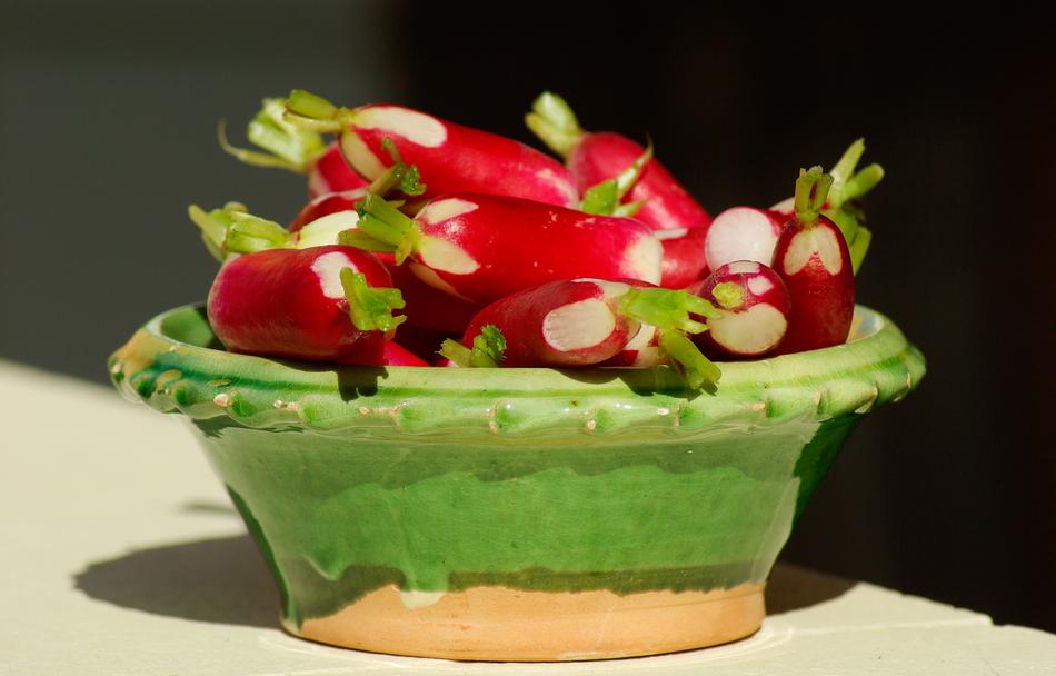 Radishes Vegetables in basket