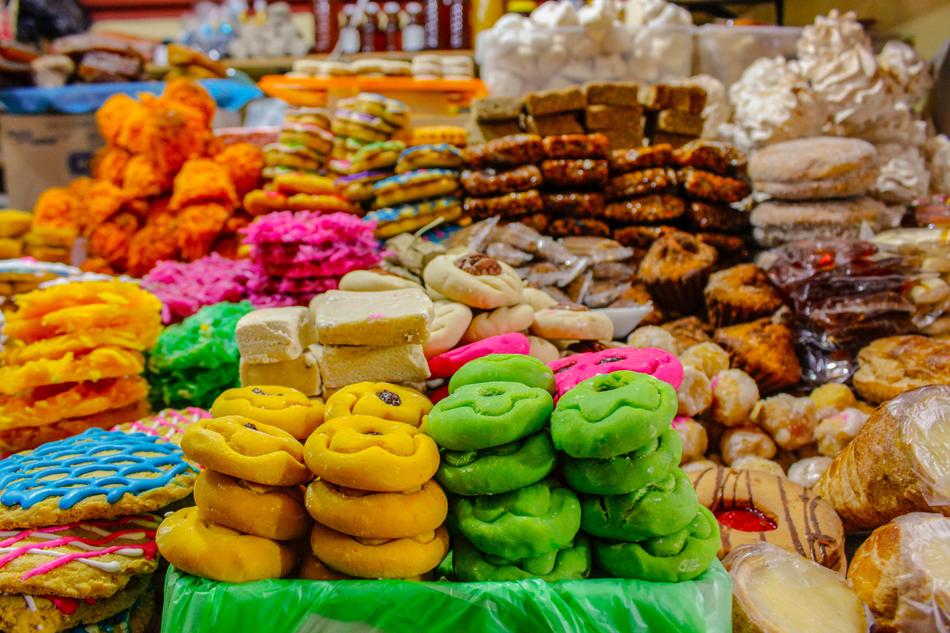 colored cookies at fair