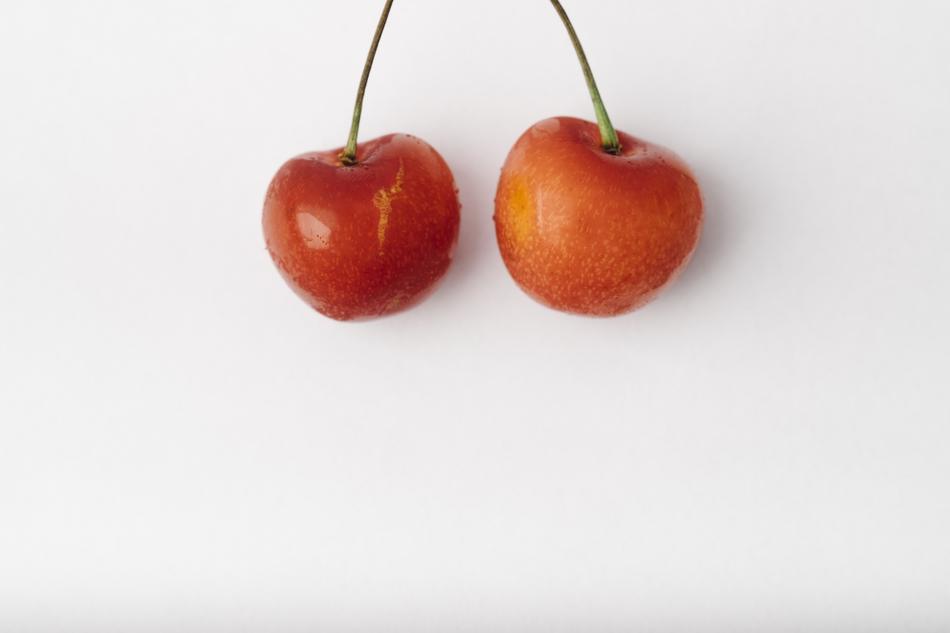 couple Cherries Fruits