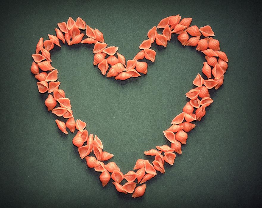Pasta Heart Food