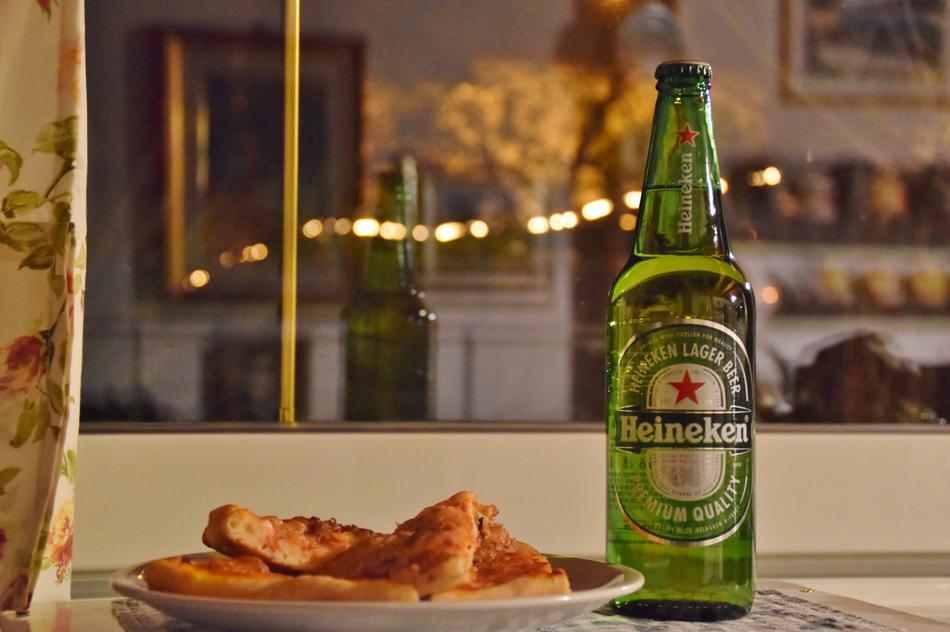 Beer Pizza Food