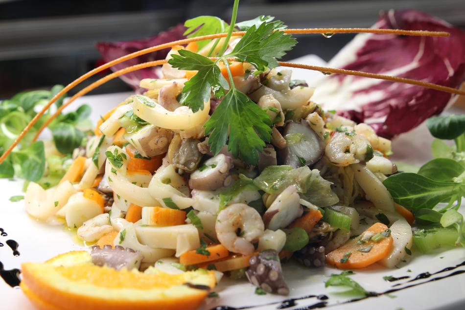 Rocket Salad of Sea ââSalad Shrimp