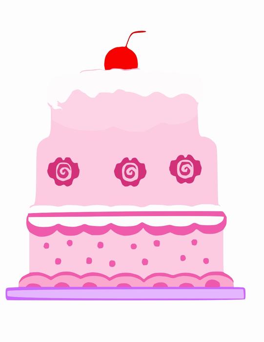 pink cake pattern
