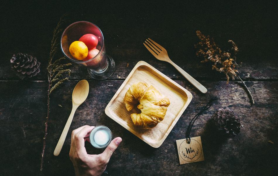 Croissant Bread Display