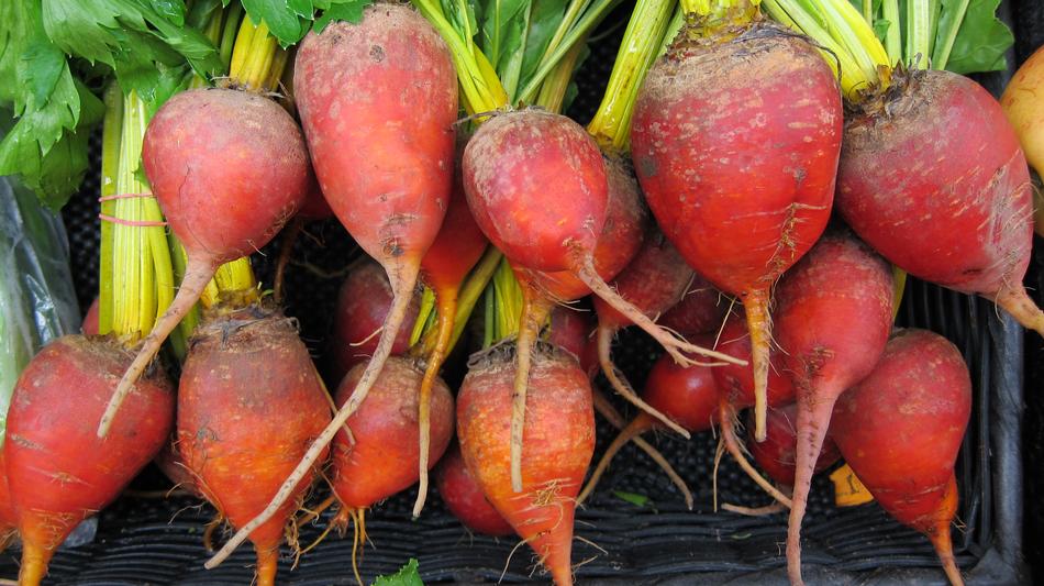 Beets sold at the fair