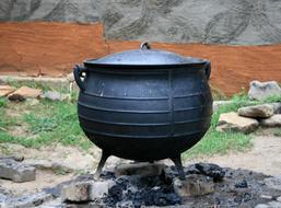 Cooking Pot Black Cast Iron