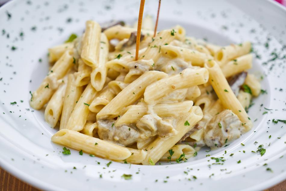 Pasta with herbs