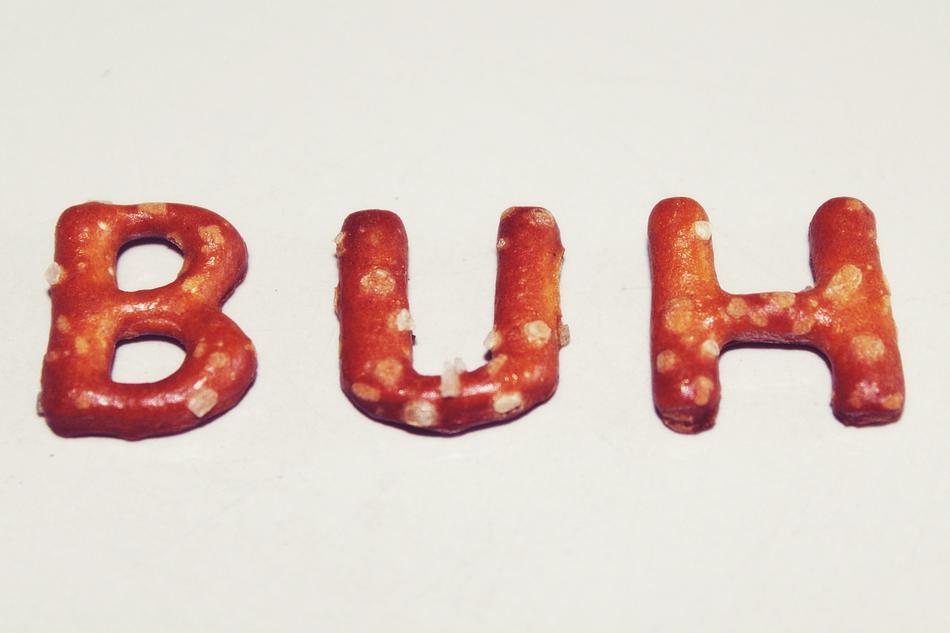 Boo Word Pretzel