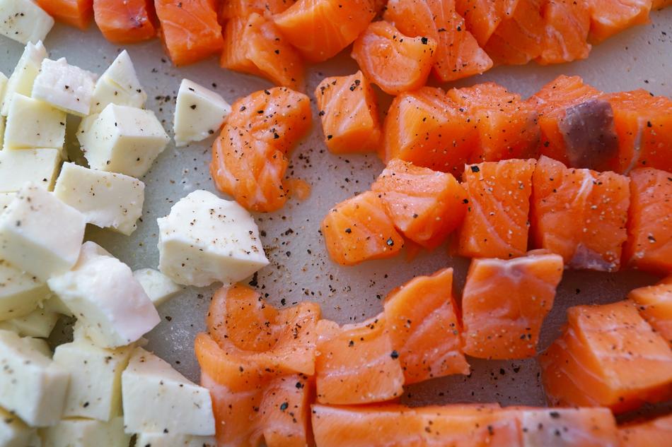 Salmon Mozzarrela Cook
