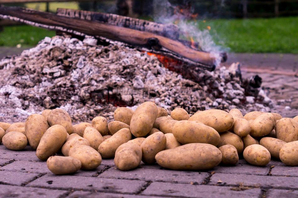 Potato Fire Roast Embers