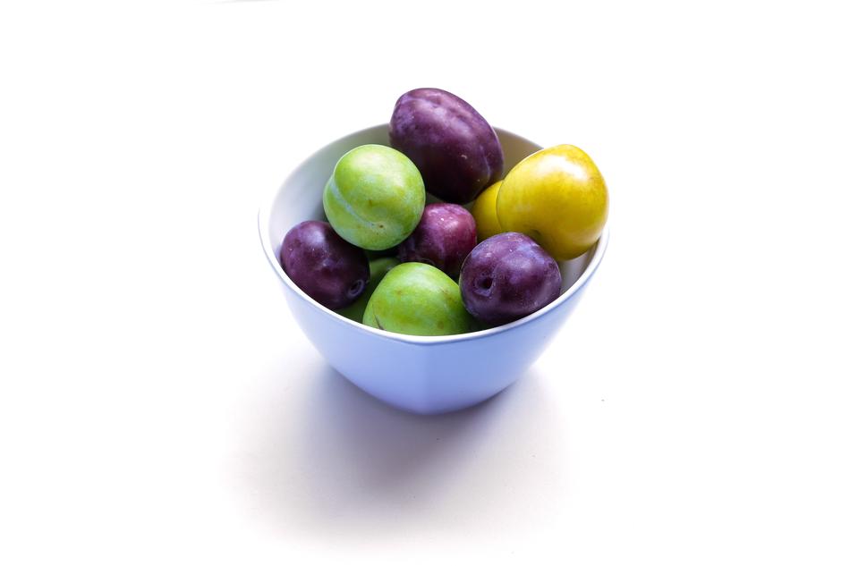 Plum Eating Healthy Food Fruit